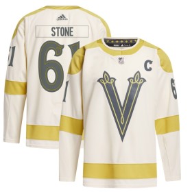 Miehille NHL Vegas Golden Knights Pelipaita Mark Stone Adidas 2023-24 Winter Classic Cream Authentic
